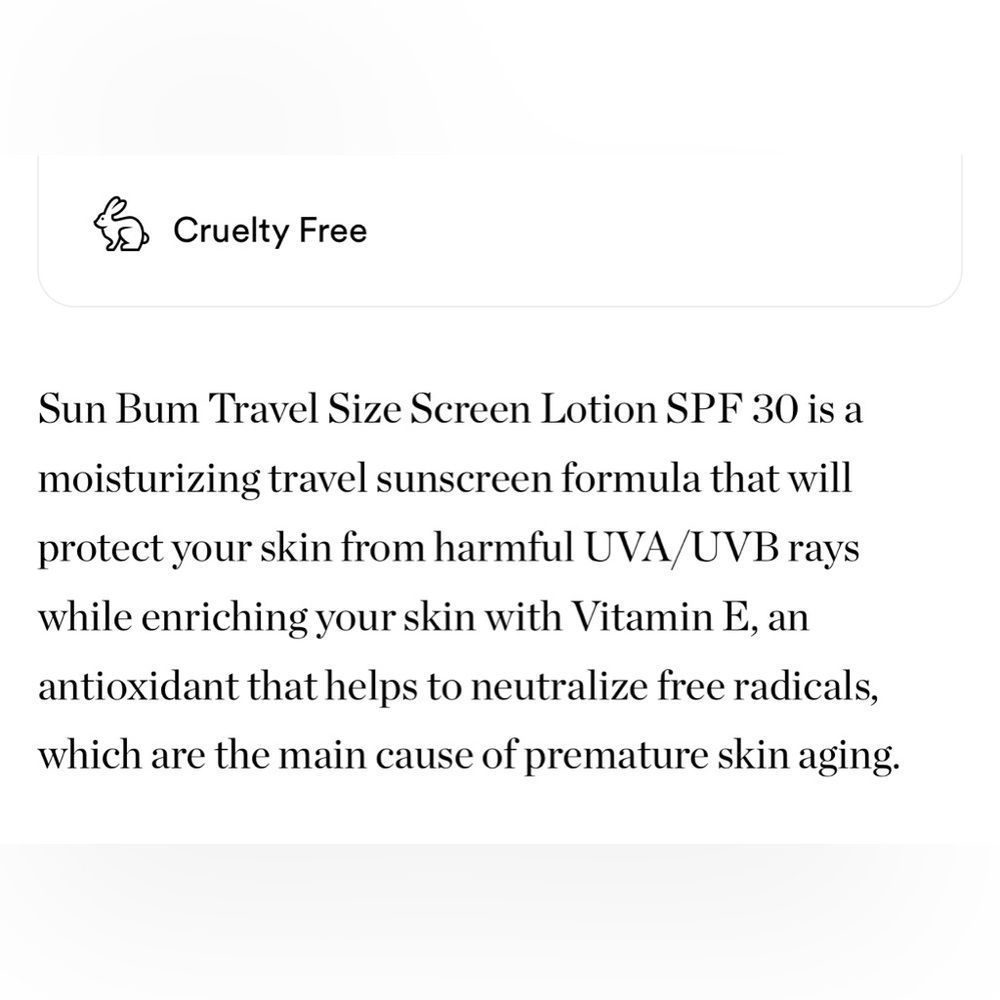 $3❤️‍🔥 Sun Bum Sunscreen Lotion SPF30 Travel Size ☀️🧴 NEW Vitamin E - Picture 5 of 5